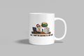 All I Want For Christmas Is A Day Off funny mug, white 11oz ceramic novelty gift, front view