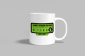 Fanny Hygiene Rating funny mug, white 11oz ceramic novelty gift, front view