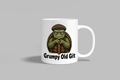 Grumpy Old Git funny mug, white 11oz ceramic novelty gift, front view