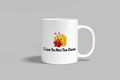 I Love You More Than Cheese funny mug, white 11oz ceramic novelty gift, front view