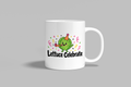 Lettuce Celebrate funny mug, white 11oz ceramic novelty gift, front view