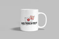 Lick It Before You Stick It funny mug, white 11oz ceramic novelty gift, front view