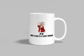 Mrs Claus Is A Lucky Woman funny mug, white 11oz ceramic novelty gift, front view