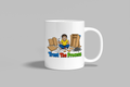 Trust The Process funny mug, white 11oz ceramic novelty gift, front view